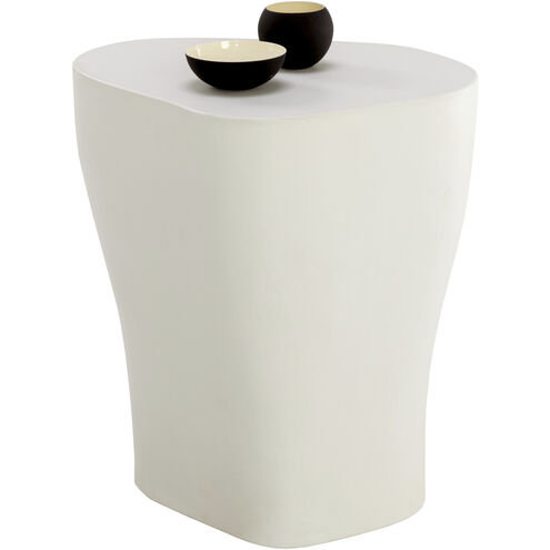Dali 21.5 X 20 inch White Outdoor End Table, Large